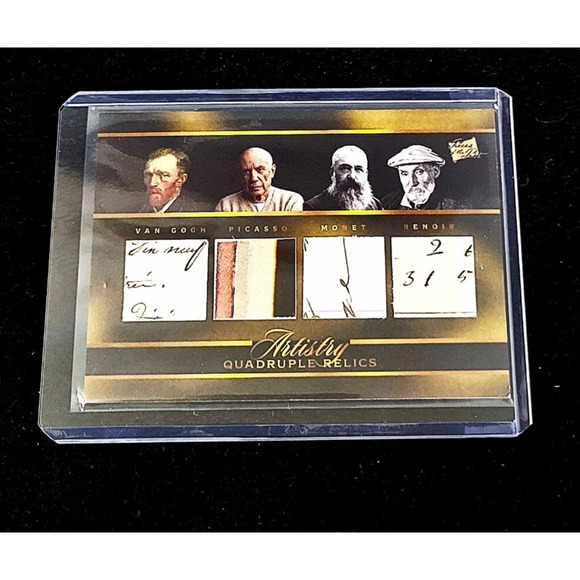 Authentic Picasso, Renoir, Monet and Van Gogh Piece of History Art Writing Relic - Picture 1 of 4
